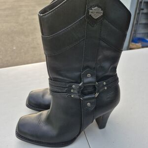 Harley-Davidson Black Leather Boots